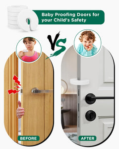 Pack of 6 Door Finger Pinch Guards, Child Proof Door Slam Stopper, Prevents Fingers Injuries, Baby and Pets from Getting Locked in Room,Fits Any Doors Size
