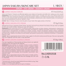 Load image into Gallery viewer, Skin Care Set JAPAN SAKURA Beauty Gift Sets Skin Care Kit with Cleanser, Toner, Lotion, Serum, Eye Cream, Face Cream, Make up Primer Travel Kit for Women Wife Mom 7pcs