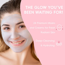 Load image into Gallery viewer, Face Mask，Skin Care Set, Skin Care Mask Set, Gifts for Women, Travel Size Toiletries Mother&#39;s Day Christmas Birthday Valentine&#39;s Day Mom Daughter Teen Girls Wife Lover Sister Friends 24pcs