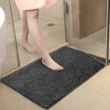 Load image into Gallery viewer, Secura Bathroom Rugs, 47 x 28 Inches, Extra Soft &amp; Thick, Absorbent Water Bath Mat, Machine Washable Non-Slip Bath Mats for Bathroom, Shower, and Tub, Home Decor Accessories (Gray)