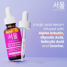Load image into Gallery viewer, SeoulCeuticals Kojic Acid Serum + Snail Mucin Cream - Korean Anti Aging Skincare Set