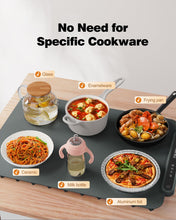 Load image into Gallery viewer, Food Warming Mat, iTRUSOU Electric Warming Tray Full Surface Heating to Keep Food Warm or Thawing, Versatile Food Warmer with 3 Temperature Setting for Parties Buffets Gatherings Holidays Daily Use