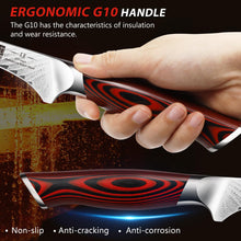 Load image into Gallery viewer, Fillet Knife 7 Inch, Damascus Steel Boning Knife, Professional Fish Fillet Knife for Meat Chicken Cutting, Meat Knife with G10 Ergonomic Handle