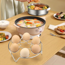 Load image into Gallery viewer, Stainless Steel Egg Steamer Rack Stackable Steamer Trays 2 Pack Combo for Egg Steamer Basket Egg Steaming Tray Steamed Rack for Pot Cook