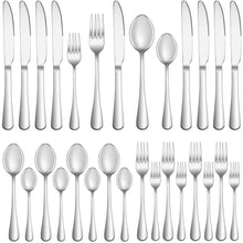Load image into Gallery viewer, 20 Piece Silverware Set Service for 4,Premium Stainless Steel Flatware Set,Mirror Polished Cutlery Utensil Set,Durable Home Kitchen Eating Tableware Set,Include Fork Knife Spoon Set,Dishwasher Safe