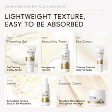 Load image into Gallery viewer, Korean Skin Care, Skin care set, Skin Care Kit Snail and Ginseng with Cleansing Gel, Toner, Eye Cream, Serum, Essence Cream 5pcs for Women Teen Girls Mom Daughter Mother&#39;s Day Birthday
