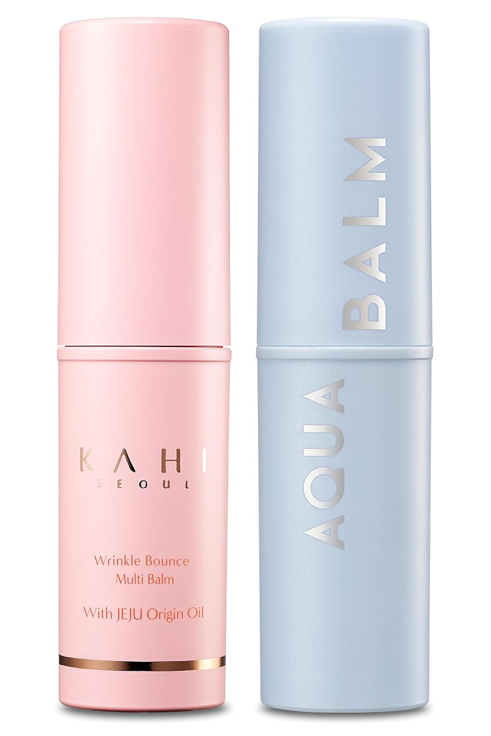 KAHI Multi Balm Max Daily Face Moisturizer + Aqua Korean Sunblock Stick | All-in-One Hydrating Lip, Eye, Neck Cream, Make Up Base & Face Mist Moisture Stick (0.30 fl oz, EA)