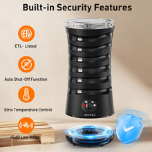 Load image into Gallery viewer, Secura Electric Milk Frother, Automatic Milk Steamer, 4-IN-1 Hot &amp; Cold Foam Maker-8.4oz/240ml Milk Warmer for Latte, Cappuccinos, Macchiato with Silicone Spatula, Silent Operation &amp; Shut-off