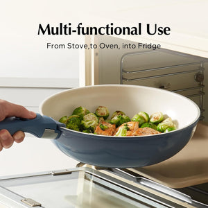 Redchef Universal Pot Handle - Detachable Handle Cookware Replacement, White with Blue Accents, Silicone, 1.18 inches* 7.4 inches
