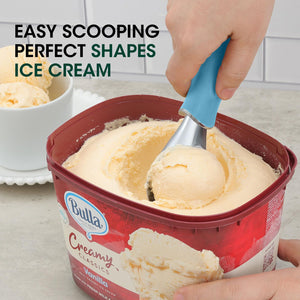 Beneno Heavy Duty Ice Cream Scoop - Upgraded Anti-Fracture Design, Comfortable Grip Long Handle, Effortless Scooping & Dishwasher Safe, Black