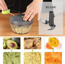 Load image into Gallery viewer, Manual Food Chopper Vegetable Cutter Cambom Cheese Grater Citrus Zester Lemon Zester Pack of 3-304 Stainless Steel