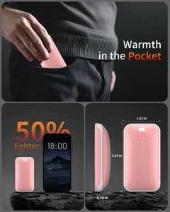 Hand Warmers Rechargeable, 2 Pack Electric Hand Warmer, Reusable Portable Pocket Heater USB Handwarmers, Gifts for Men, Women, Indoor, Outdoor, Hiking, Skiing, Camping, Hunting Accessories
