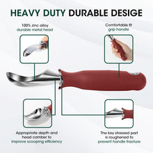 Load image into Gallery viewer, Beneno Heavy Duty Ice Cream Scoop - Upgraded Anti-Fracture Design, Comfortable Grip Long Handle, Effortless Scooping &amp; Dishwasher Safe, Black