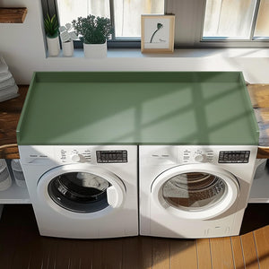 Washer Dryer Countertop, 27.5" x 54" Bamboo Washer and Dryer Countertop for Laundry Room Organization(Retro Brown)