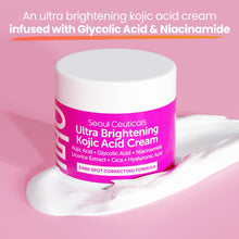 Load image into Gallery viewer, SeoulCeuticals Korean Kojic Acid Cream Dark Spot Remover + Glycolic Acid + Niacinamide + Cica + HA Moisturizer - Cruelty Free K Beauty Skincare 2oz