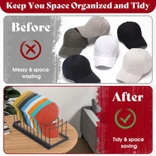 Load image into Gallery viewer, Hat Organizer for Baseball Caps,Hat Holder for 10 Baseball Caps,Tabletop Hat Rack Stand,for Bedroom, Closet, Dresser, Office, Store, 2Pack