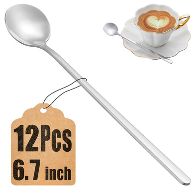 12 Pcs Coffee Spoons Set, 6.7