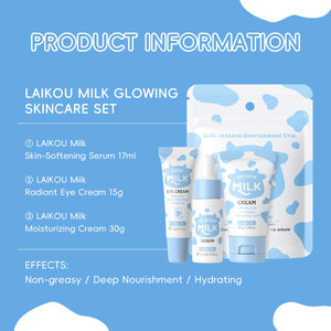 Skin Care Set, Skin Care Routine Kit for Women, Skincare Gift Set, Travel Size Toiletries with Milk Cleanser, Toner, Serum, Eye Cream, Face Cream Mother's Day Christmas Birthday Daughter Wife