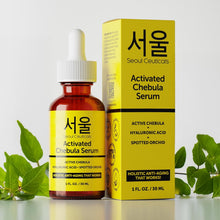 Load image into Gallery viewer, SeoulCeuticals Chebula Active Serum for Face - Korean Skin Care Anti Aging Natural K Beauty Skincare With Hyaluronic Acid + Spotted Orchid for Healthy, Youthful Glowing Skin 1oz