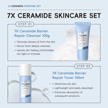 Load image into Gallery viewer, Skin Care Set, Skin Care Routine Kit for Women, Skincare Gift Set, Travel Size Toiletries with 7X CERAMIDE Cleanser, Toner, Serum, Eye Cream, Face Cream Mother&#39;s Day Christmas Birthday Daughter