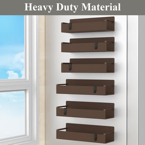 4 Pack Magnetic Spice Rack Organizer for Refrigerator and Oven, Black Fridge Organizers and Storage for Kitchen