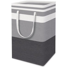 Load image into Gallery viewer, HomeHacks 3-Pack Large Laundry Basket, Waterproof, Freestanding Laundry Hamper, Collapsible Tall Clothes Hamper with Extended Handles for Clothes Toys in the Dorm and Family-(Gradient Grey, 88L)