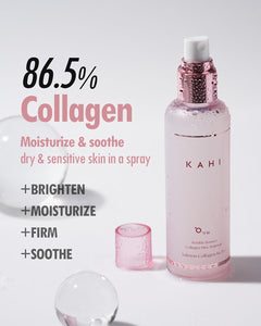 KAHI Fine Line Bounce Collagen Serum Facial Mist Ampoule Korean Skin Care | Hydrating Face Mist Daily Face Serum | Facial Mist Spray Hydration Daily Moisturizer for Face 4.06 fl oz