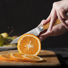 Load image into Gallery viewer, Damascus Kitchen Knife Set 3-Piece, Ultra Sharp 8&quot; Chef Knife, 7&quot; Santoku Knife, 3.75&quot; Paring Knife, Professional VG-10 Damascus Super Steel Chef Knife Set with Ergonomic Handle