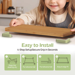 Silicone Non-Slip Feet for Cutting board, Preventing Cutting Injuries in the Kitchen Chopping Boards Feet for Kitchen Safe, Warm Gifts for Kitchen & Home Protector (Brown)