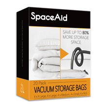 Load image into Gallery viewer, SpaceAid Jumbo Vacuum Storage Bags, Space Saver Sealer Compression Bags for Comforters, Blankets, Pillows, Bedding, Clothes (X-Large 3 Pack)