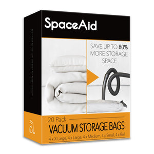 SpaceAid Jumbo Vacuum Storage Bags, Space Saver Sealer Compression Bags for Comforters, Blankets, Pillows, Bedding, Clothes (X-Large 3 Pack)