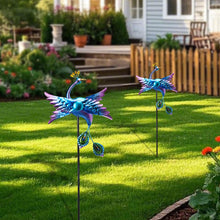 Load image into Gallery viewer, WONDER GARDEN Wind Spinners Outdoor - 2 Pack Small Metal Flamingo Wind Spinner Windmill, Wind Sculpture for Yard Patio Lawn Decor