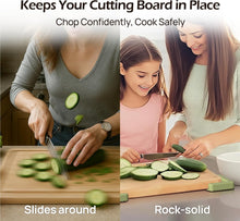 Load image into Gallery viewer, Bamboo Cutting Board with Non-Slip Silicone Feet