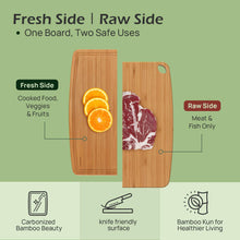Load image into Gallery viewer, Dishwasher Safe Bamboo Cutting Boards Durable Lightweight Wood Cutting Board for Busy Kitchen, Easy Storage &amp; Clean Wooden Chopping Boards Reversible with Juice Groove, Kitchen Gift for Home Cooks