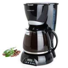 Load image into Gallery viewer, Mixpresso 8-Cup Drip Coffee Maker Programmable, Coffee Pot Machine Including Reusable &amp; Removable Coffee Filter, Black Electric Coffee Maker