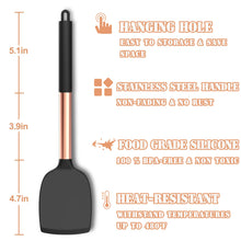 Load image into Gallery viewer, Umite Chef Silicone Kitchen Cooking Utensil Set, 43 pcs Spatula Set with Stainless Steel Handle, Non-stick Heat Resistant - Best Cookware Set-(Khaki)