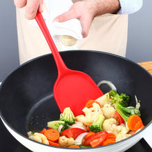 Load image into Gallery viewer, Pack of 2 Silicone Wok Spatula, Non-Stick, Heat Resistant, Easy to Clean and Dishwasher Safe, Seamless Kitchen Utensil for Cooking, Baking, Stir-Fry (Black)