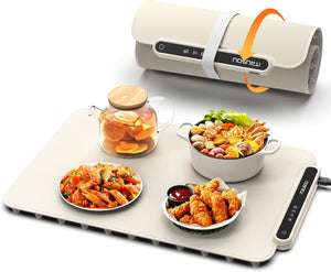 Pro Electric Griddle with Removable Touch Panel and iTRUSOU Electric Warming Tray Full Surface Heating
