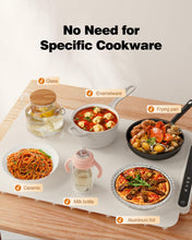 Load image into Gallery viewer, Food Warming Mat, iTRUSOU Electric Warming Tray Full Surface Heating to Keep Food Warm or Thawing, Versatile Food Warmer with 3 Temperature Setting for Parties Buffets Gatherings Holidays Daily Use