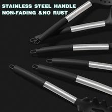 Load image into Gallery viewer, Umite Chef Silicone Kitchen Cooking Utensil Set, 43 pcs Spatula Set with Stainless Steel Handle, Non-stick Heat Resistant - Best Cookware Set-(Khaki)