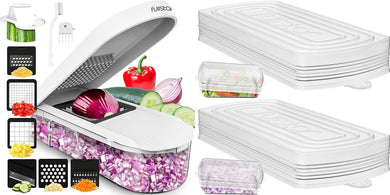 fullstar Bundle: Compact Chopper and 2 Silicone Lids