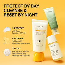 Load image into Gallery viewer, Anua Sun-Ready Travel Kit, Zero-Cast Sunscreen &amp; Cleansing oil &amp; Face Wash. Korean Sunscreen with Mini Size Double Cleansing routine ,Korean Skincare Set