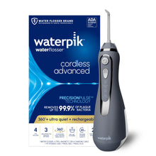 Load image into Gallery viewer, Waterpik Cordless Advanced 2.0 Water Flosser For Teeth, Gums, Braces, Dental Care With Travel Bag and 4 Tips, ADA Accepted, Rechargeable, Portable, and Waterproof, White WP-580, Packaging May Vary