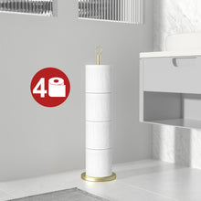 Load image into Gallery viewer, Toilet Paper Holder Stand(with Reserve Function), Free-Standing Spare Rolls Storage Holder, Stainless Steel