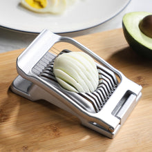 Load image into Gallery viewer, Egg Slicer Hard Boiled Eggs Slicer Stainless Steel Wire Egg Slicer Heavy Duty Aluminium Egg Cutter for Egg Strawberry Soft Fruit