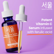 Load image into Gallery viewer, SeoulCeuticals Korean Skin Care 20% Vitamin C Hyaluronic Acid Serum + CE Ferulic Acid - Potent Anti Aging, Anti Wrinkle Korean Beauty 1oz