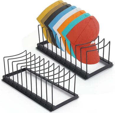 Hat Organizer for Baseball Caps,Hat Holder for 10 Baseball Caps,Tabletop Hat Rack Stand,for Bedroom, Closet, Dresser, Office, Store, 2Pack