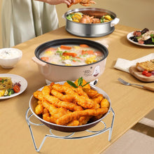 Load image into Gallery viewer, Stainless Steel Egg Steamer Rack Stackable Steamer Trays 2 Pack Combo for Egg Steamer Basket Egg Steaming Tray Steamed Rack for Pot Cook