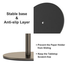 Load image into Gallery viewer, Silver Paper Towel Holder Free-Standing, Premium Stainless Steel Paper Rolls Organizer, Classic Fashion Kitchen Roll Dispenser