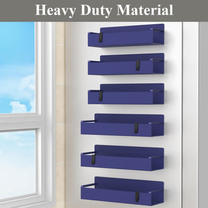 4 Pack Magnetic Spice Rack Organizer for Refrigerator and Oven, Black Fridge Organizers and Storage for Kitchen